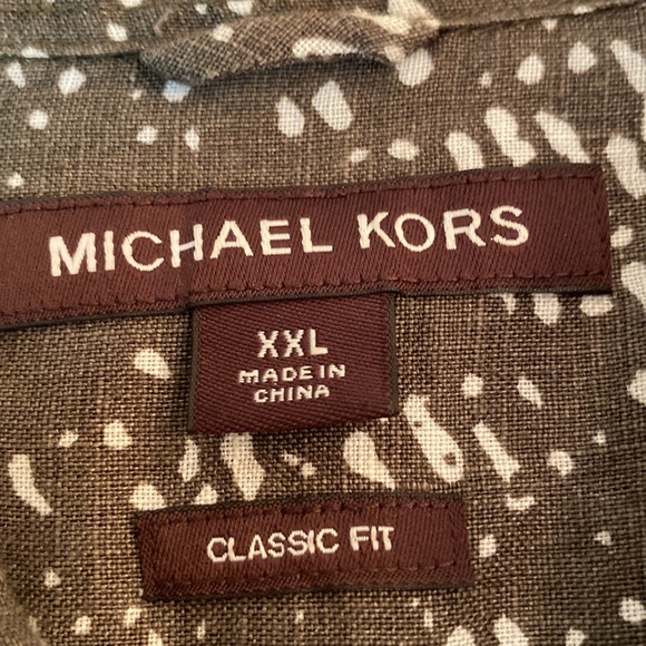 Michael Kors - Men’s linen button down shirt. Size XXL - Picture 8 of 10